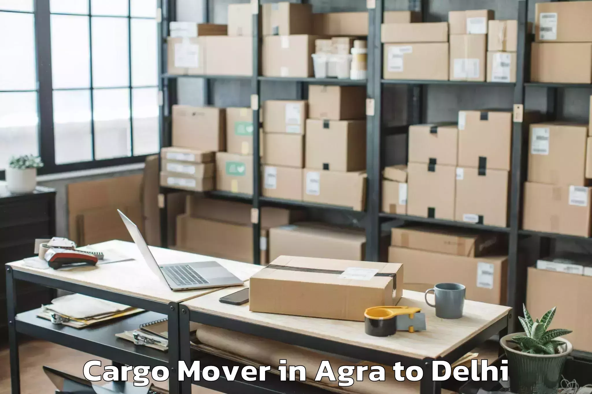 Book Agra to Flatted Factory Complex Okhla Cargo Mover Online